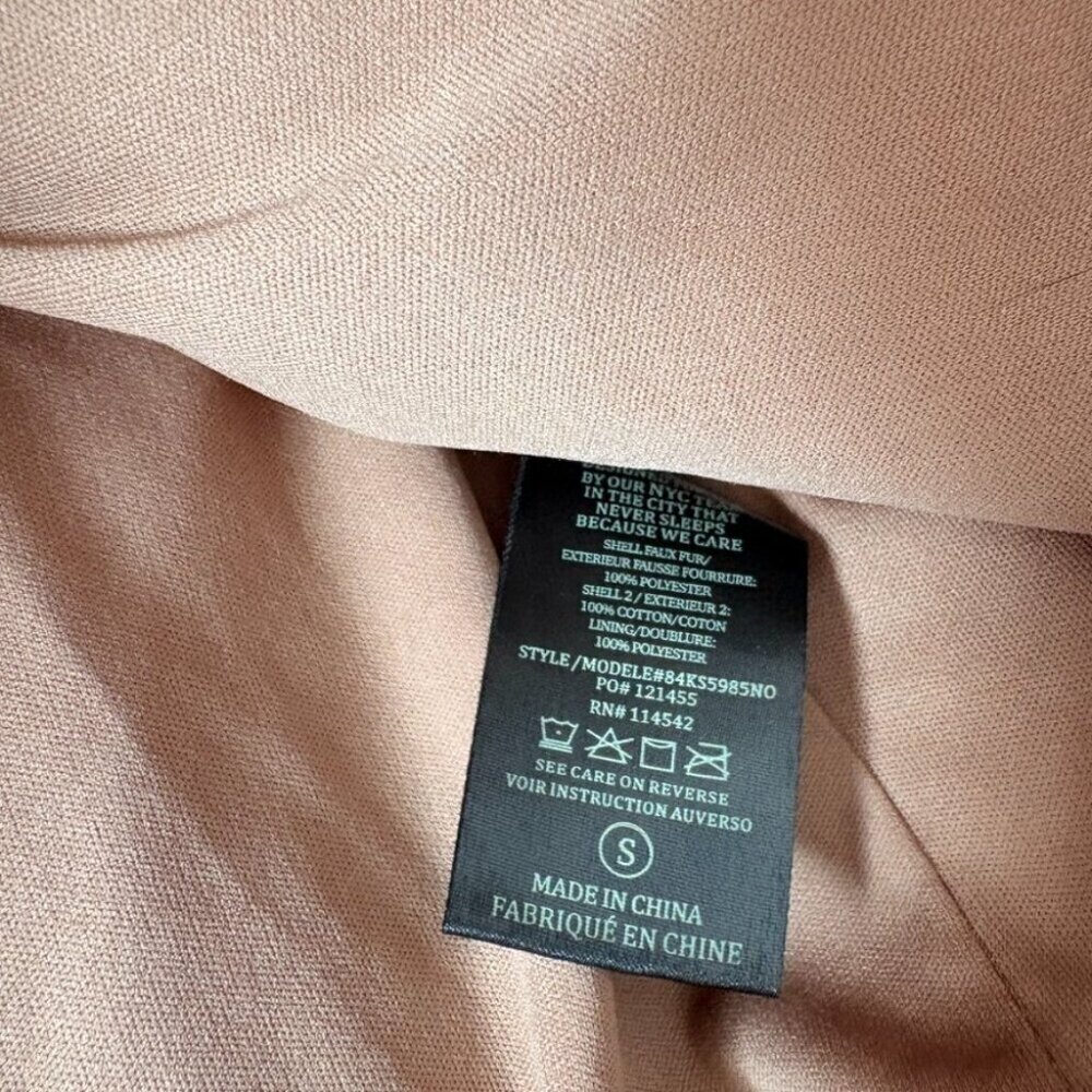 Blank NYC Fuzzy Wuzzy Corduroy Sherpa Mix Trucker Jacket Brown Tan Size Small - Picture 10 of 10